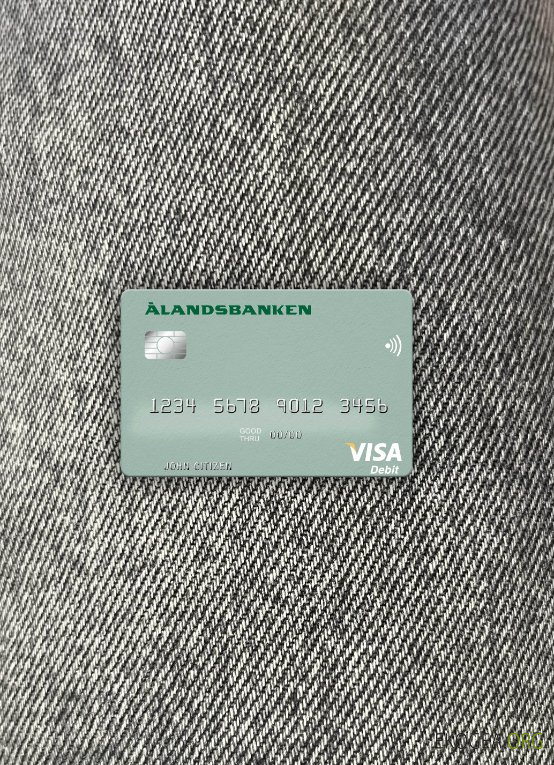 Finlande Bank of Aland visa carte de débit photolook ,